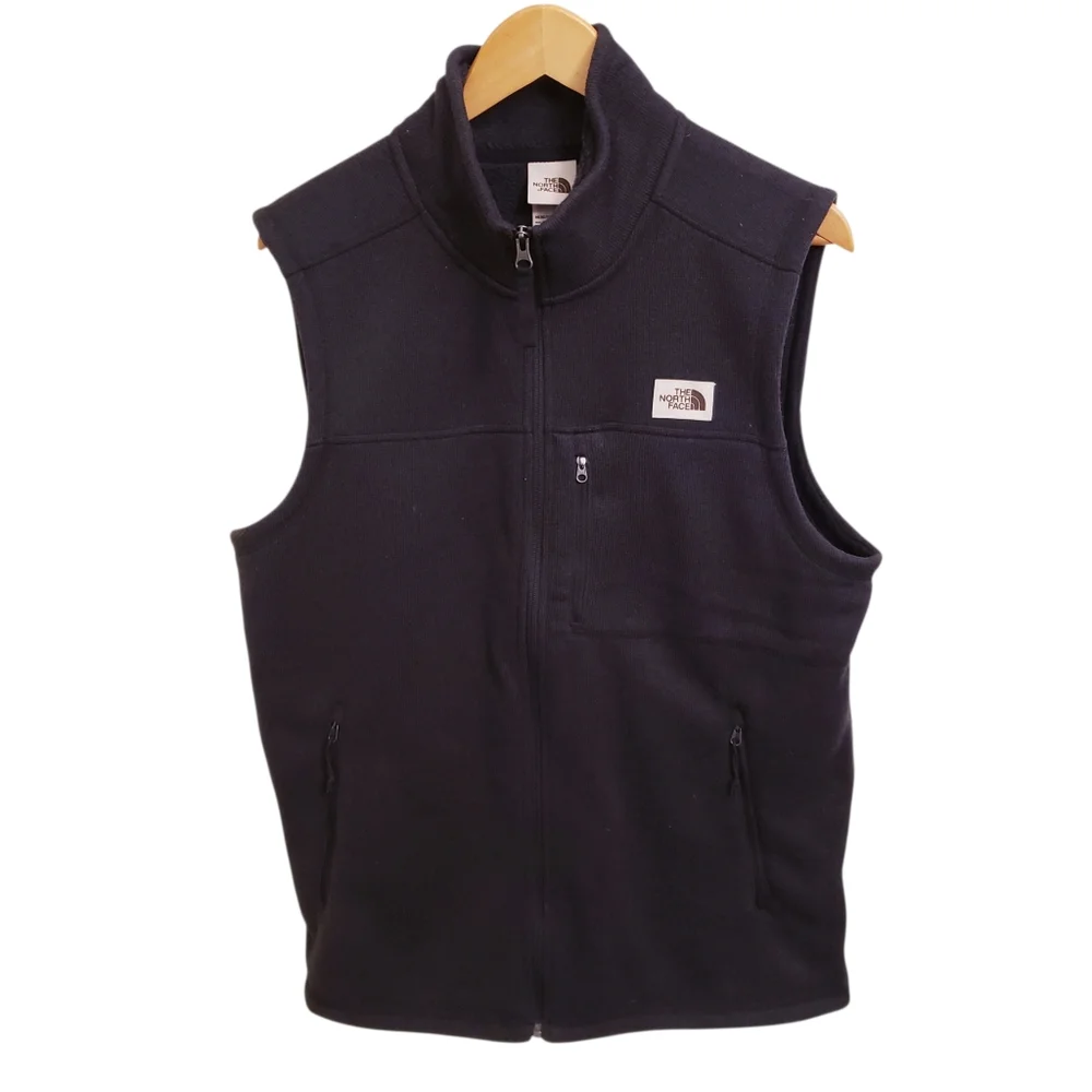 The North Face Men’s Black Gordon Lyons Zip Up Vest, Size L